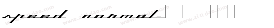 Speed Normal字体转换